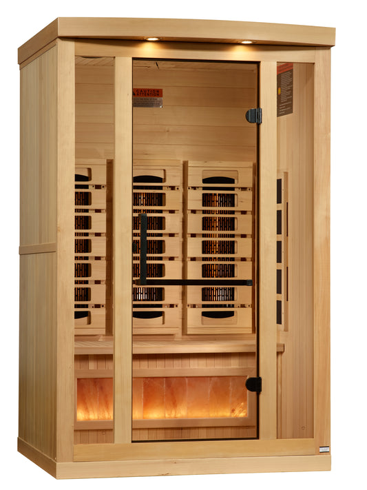 Golden Designs Full-Spectrum Near Zero EMF Far IR Sauna 2 Person GDI-8020-03