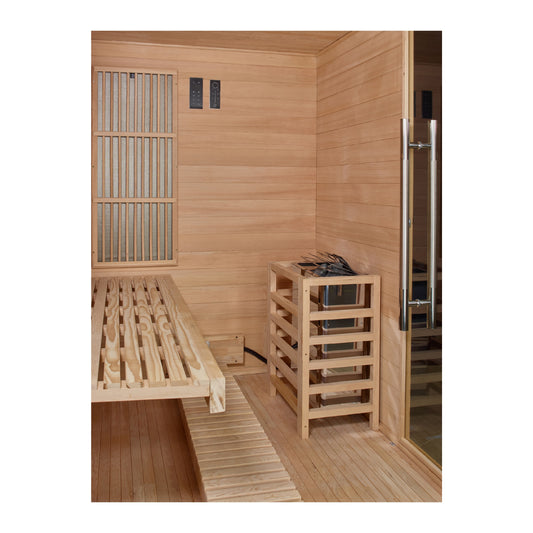GDINA 3 Person Indoor Hybrid Sauna FS + STOVE