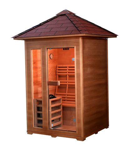The Bristow 2-Person Outdoor Traditional Sauna