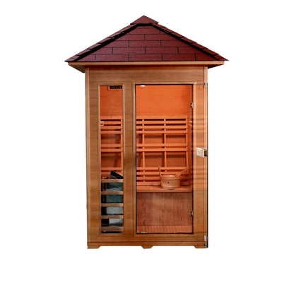 The Bristow 2-Person Outdoor Traditional Sauna