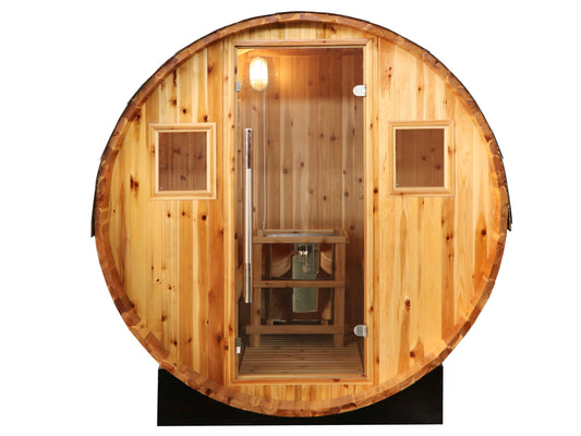The Solace 2-Person Barrel Sauna