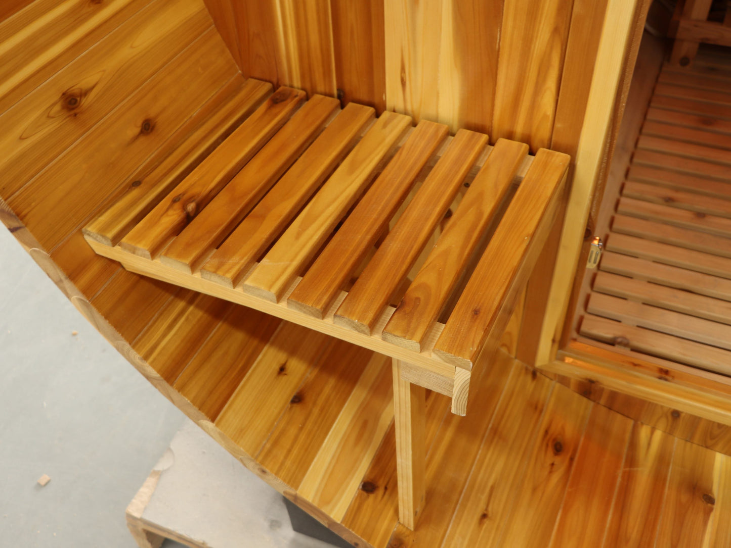 The Oasis 2-4 Person Canopy Barrel Sauna
