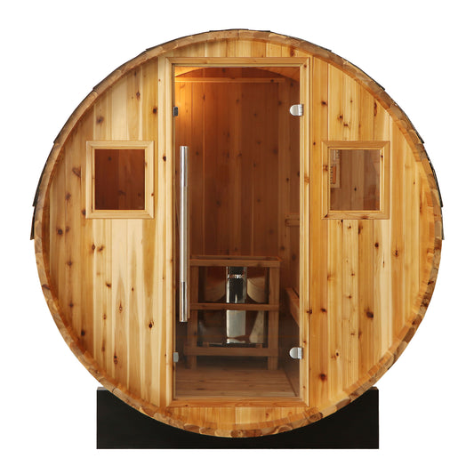 The Aurora 2-4 Person Barrel Sauna
