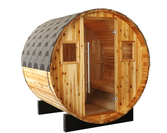 The Aurora 2-4 Person Barrel Sauna