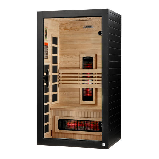 Dynamic Santorini 1-2 Person Full Spectrum Near Zero EMF FAR IR Sauna (DYN-6009-03 FS)