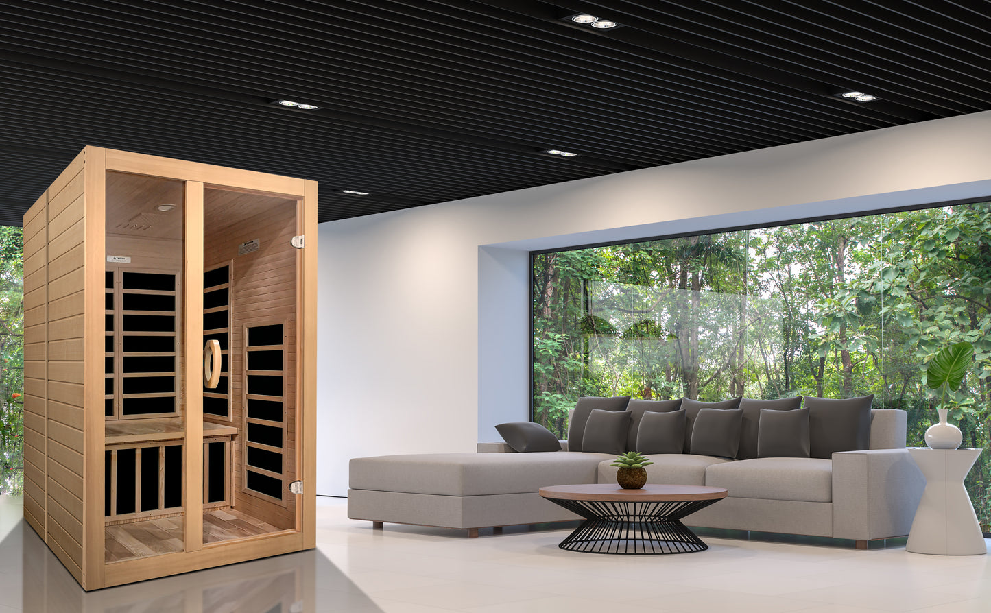 6209-01 Santiago Low EMF 2 Person Sauna