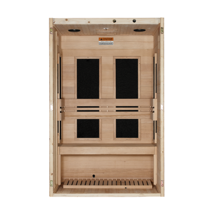 Dynamic "Lucca" 2 Person Low EMF FAR IR Sauna (DYN-6215-05)