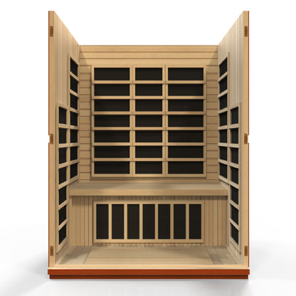 Dynamic Bellagio Elite 3-Person Corner Ultra Low EMF FAR Infrared Sauna (DYN-6306-02)