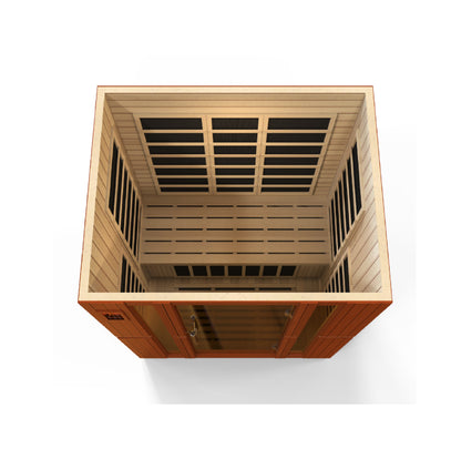 Dynamic Bellagio Elite 3-Person Corner Ultra Low EMF FAR Infrared Sauna (DYN-6306-02)