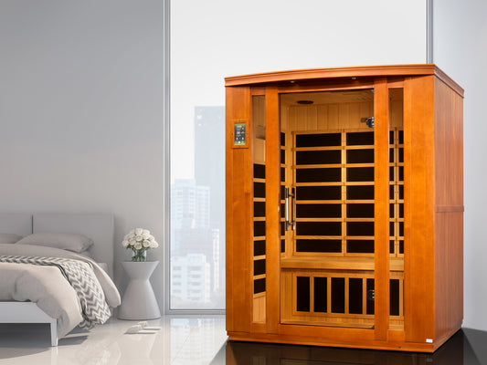 Dynamic Bellagio 3-Person Corner Low EMF FAR Infrared Sauna (6306-02)