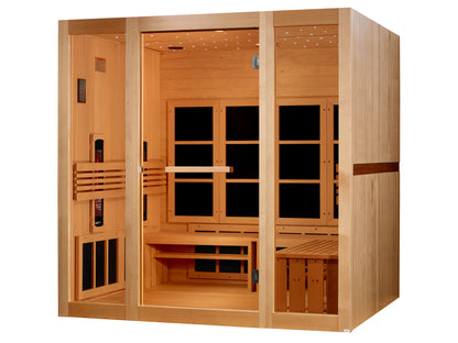 Golden Designs 8 Person Full Spectrum Near Zero EMF FAR IR Sauna
