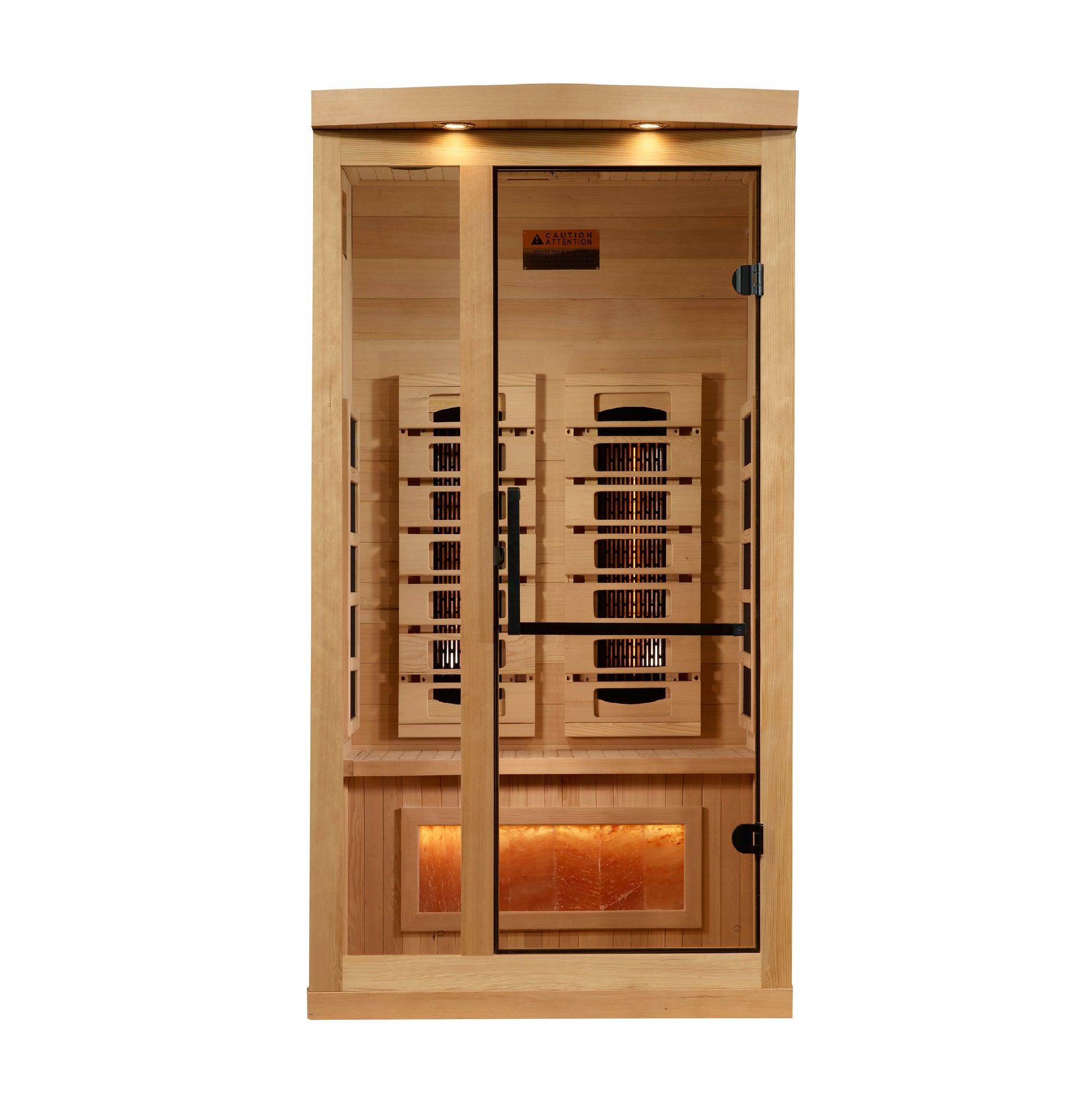 8010-02 Salt, Full-Spectrum - 0EMF Far IR Sauna 1-2 Person