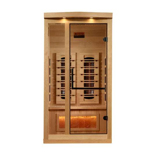 Golden Designs 8030-03 Salt, Full-Spectrum - 0EMF Far IR Sauna 1-2 Person GDI-8010-03