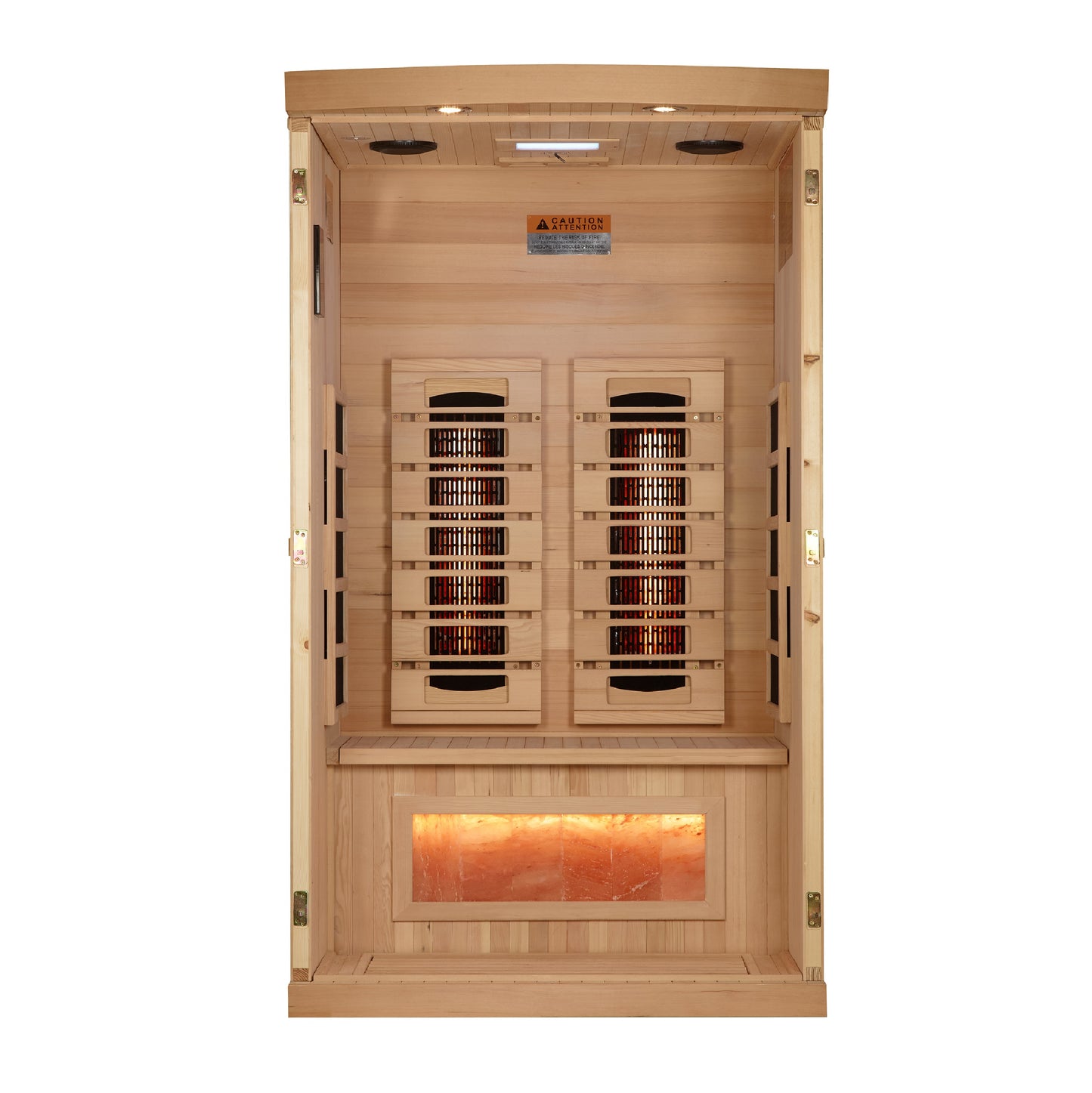 Golden Designs 8030-03 Salt, Full-Spectrum - 0EMF Far IR Sauna 1-2 Person GDI-8010-03