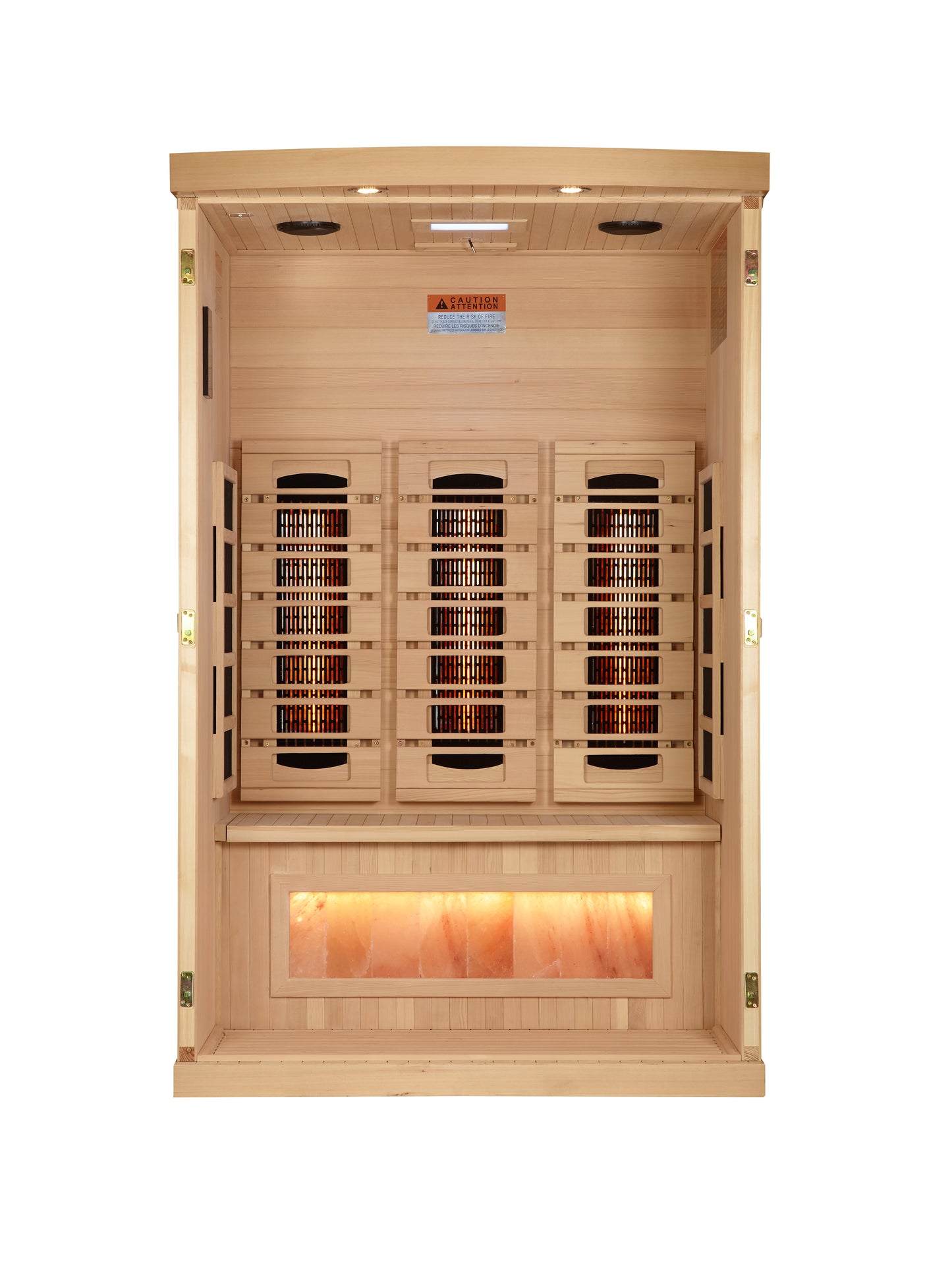 Golden Designs Full-Spectrum Near Zero EMF Far IR Sauna 2 Person GDI-8020-03