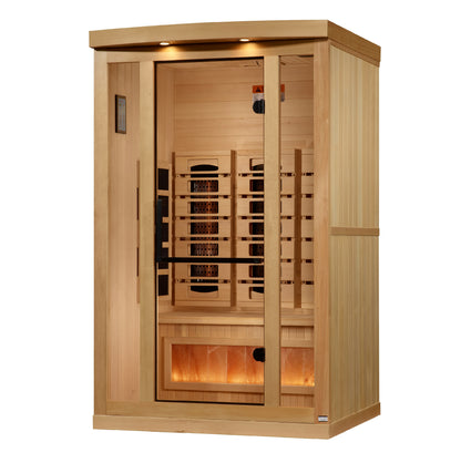 Golden Designs Full-Spectrum Near Zero EMF Far IR Sauna 2 Person GDI-8020-03