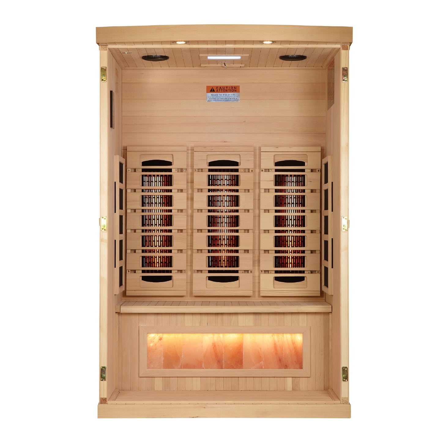 Golden Designs Full-Spectrum Near Zero EMF Far IR Sauna 2 Person GDI-8020-03