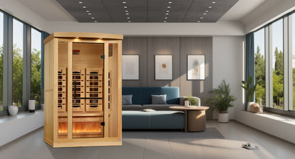 Golden Designs Full-Spectrum Near Zero EMF Far IR Sauna 2 Person GDI-8020-03