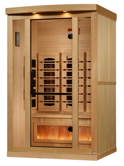 Golden Designs Full-Spectrum Near Zero EMF Far IR Sauna 2 Person GDI-8020-03