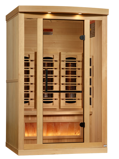 Golden Designs Full-Spectrum Near Zero EMF Far IR Sauna 2 Person GDI-8020-03