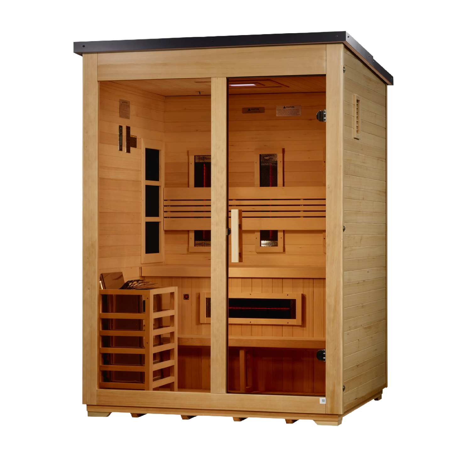 Carinthia 3 Person Hybrid Flat Roof Outdoor Sauna (GDI-8023-01)