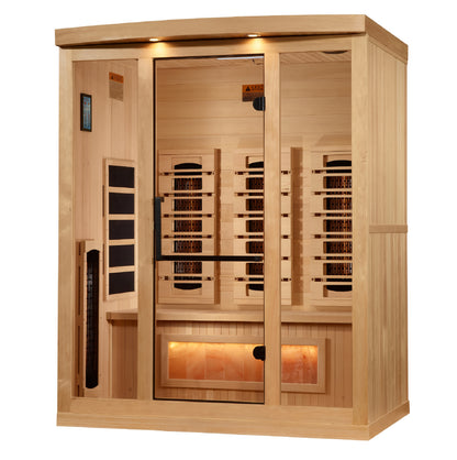 8030-03 Salt, Full-Spectrum - 0EMF Far IR Sauna 3 Person