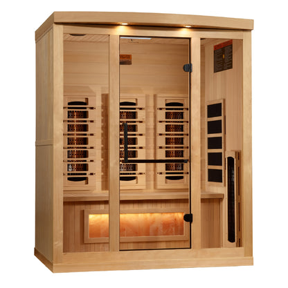 8030-03 Salt, Full-Spectrum - 0EMF Far IR Sauna 3 Person