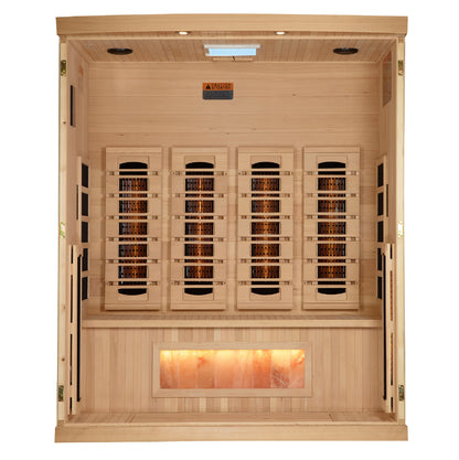 Golden Designs 4-person Reserve Edition 8040-03 Full Spectrum with Himalayan Salt Bar