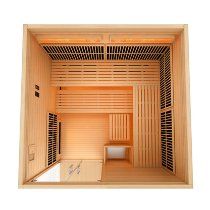 2025 Toledo GDI-8360-01 6 Per Hybrid Sauna (Indoor). Full Spectrum and Harvia Traditional Stove