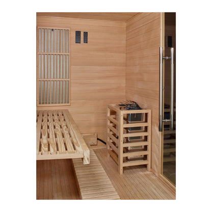 GDINA 3 Person Indoor Hybrid Sauna FS + STOVE