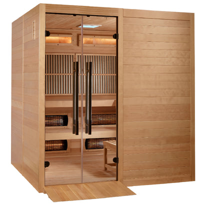 2025 Toledo GDI-8360-01 6 Per Hybrid Sauna (Indoor). Full Spectrum and Harvia Traditional Stove