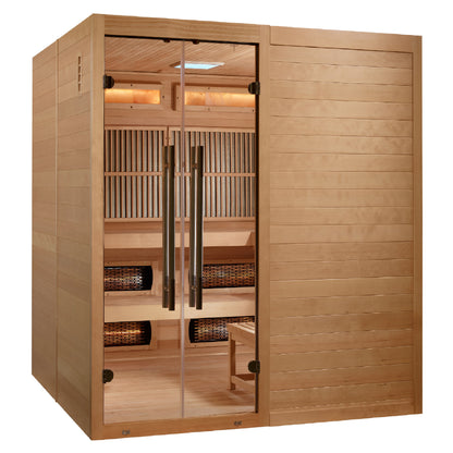 2025 Toledo GDI-8360-01 6 Per Hybrid Sauna (Indoor). Full Spectrum and Harvia Traditional Stove