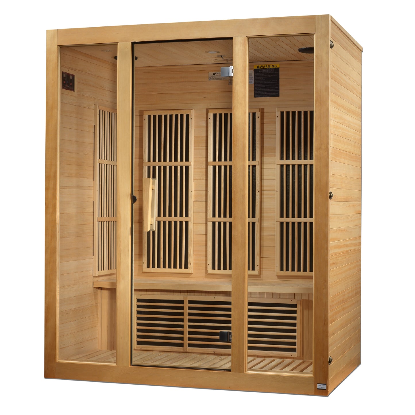 Maxxus 3 person Near Zero EMF FAR Infrared Sauna Canadian Hemlock MX-J306-01-ZF