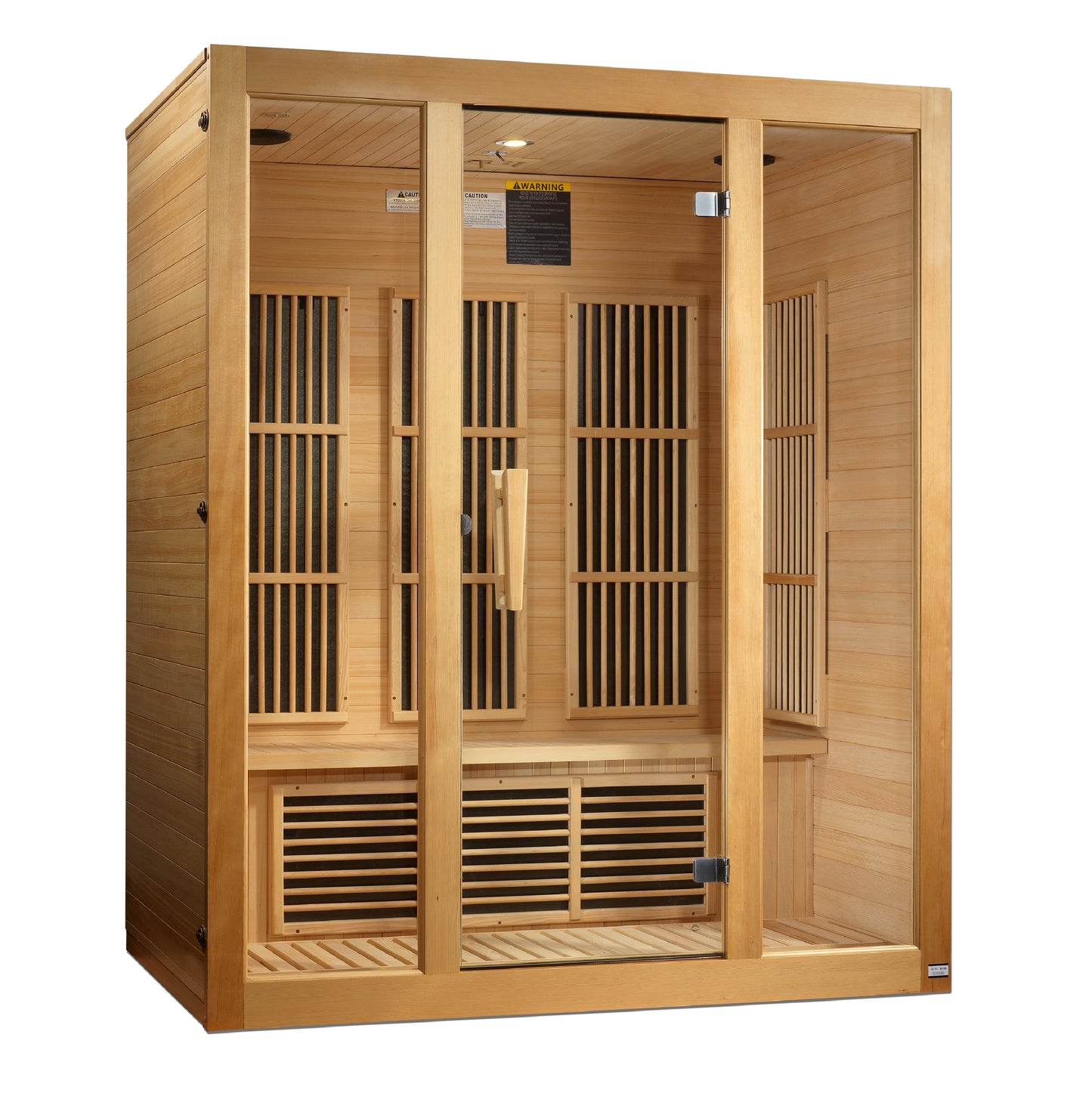 Maxxus 3 person Near Zero EMF FAR Infrared Sauna Canadian Hemlock MX-J306-01-ZF