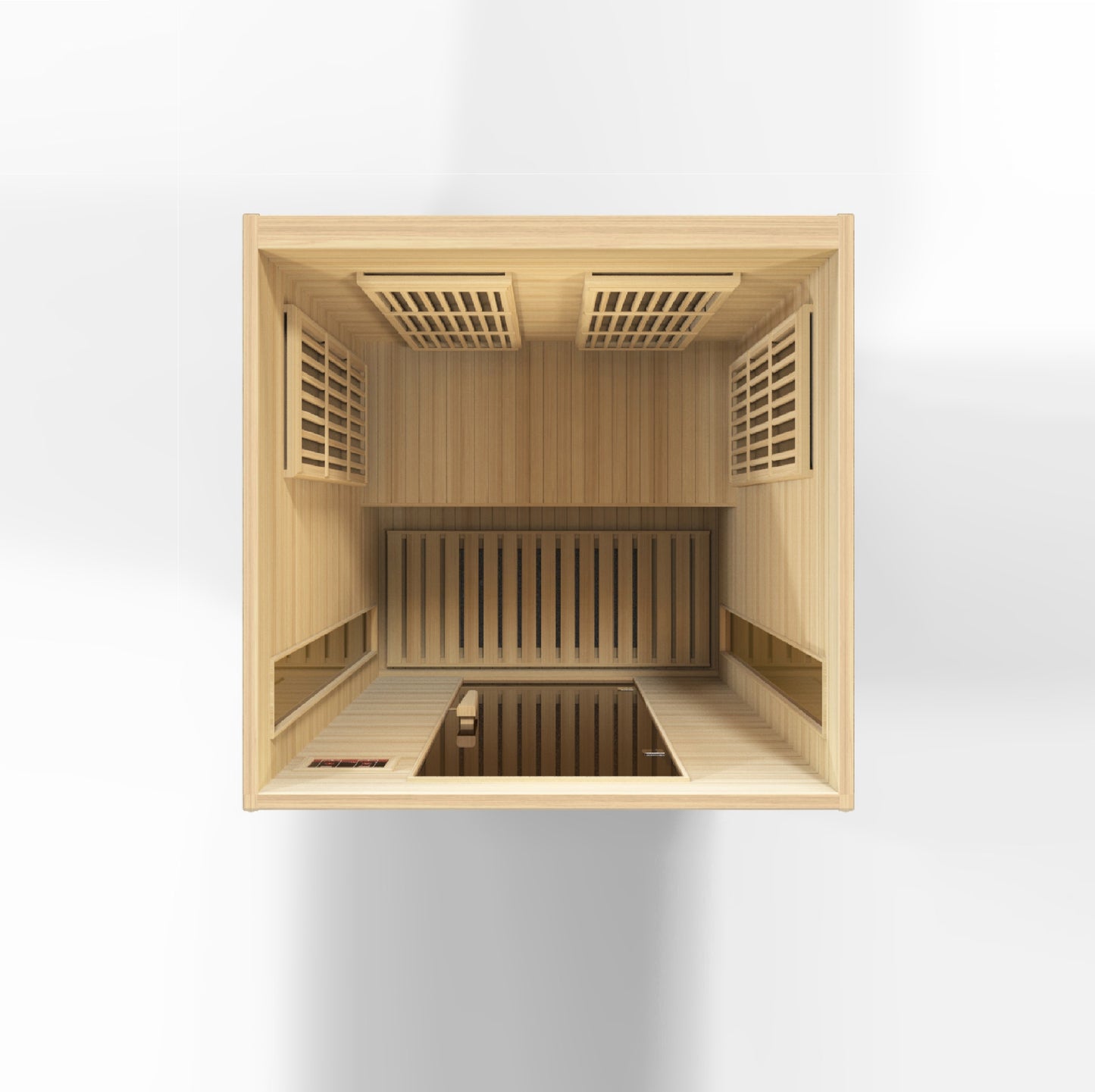 K206-01 Hemlock Low EMF Maxxus Low EMF FAR Infrared Sauna Canadian Hemlock