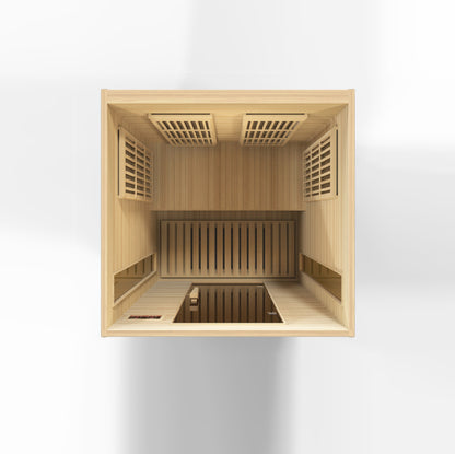 K206-01 Hemlock Low EMF Maxxus Low EMF FAR Infrared Sauna Canadian Hemlock