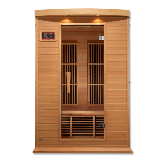K206-01 Hemlock Low EMF Maxxus Low EMF FAR Infrared Sauna Canadian Hemlock