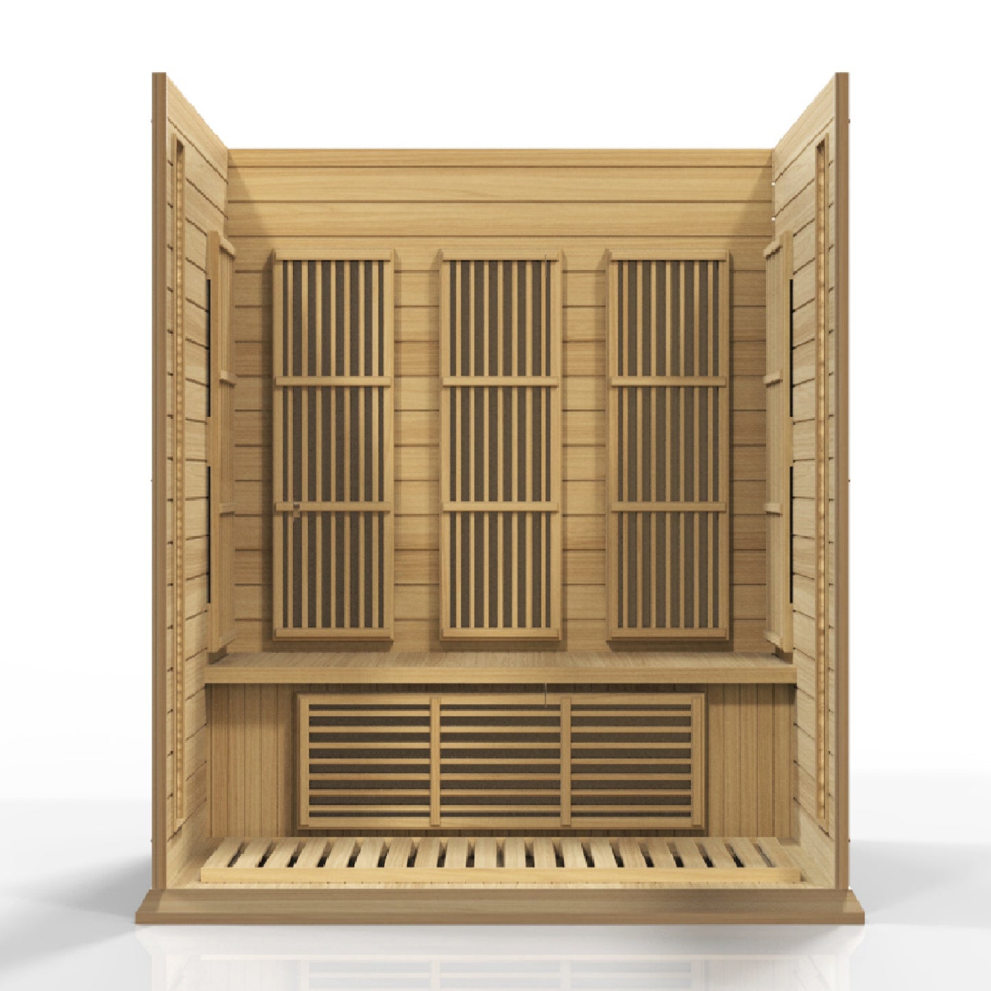 K306-01 Hemlock Low EMF Far IR Sauna 3 Person  Maxxus Low EMF FAR Infrared Sauna Canadian Hemlock