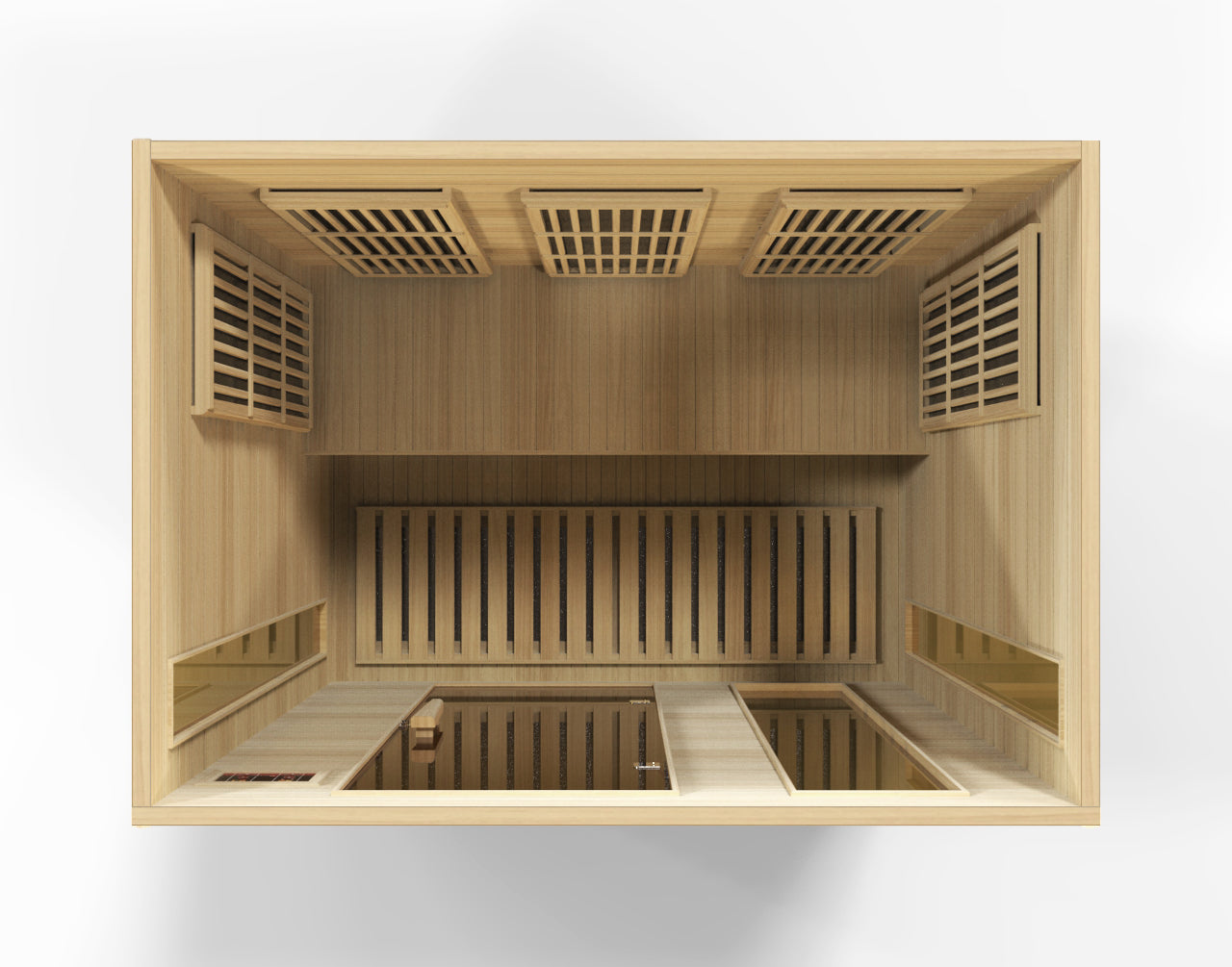 K306-01 Hemlock Low EMF Far IR Sauna 3 Person  Maxxus Low EMF FAR Infrared Sauna Canadian Hemlock
