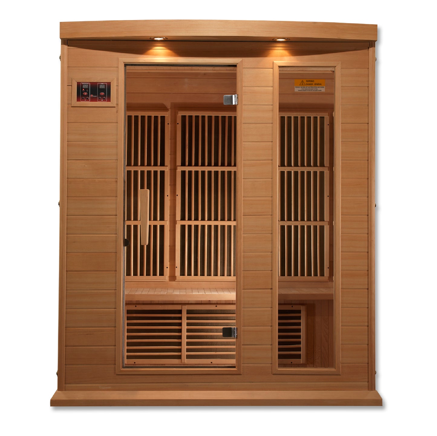 K306-01 Hemlock Low EMF Far IR Sauna 3 Person  Maxxus Low EMF FAR Infrared Sauna Canadian Hemlock