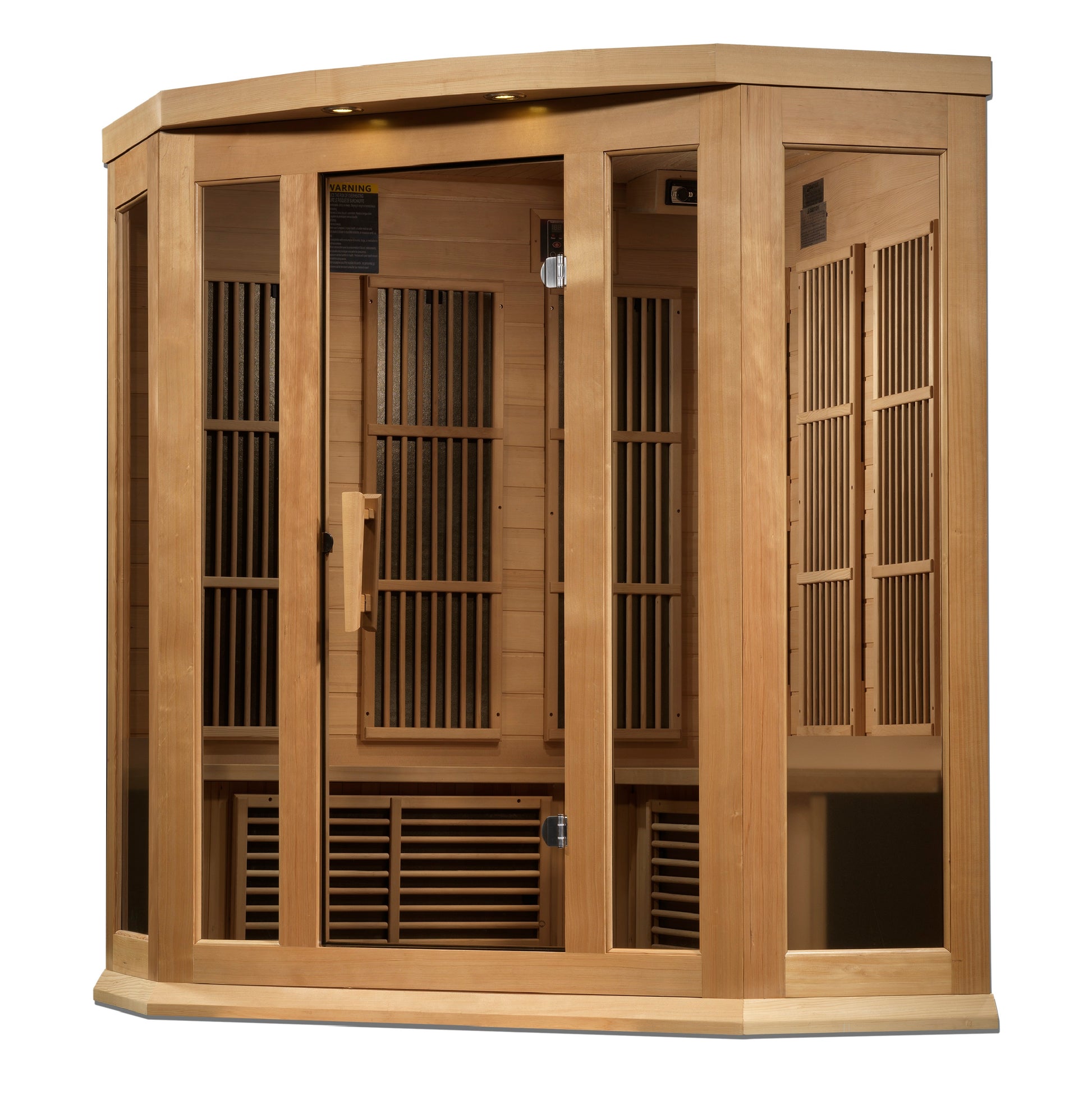 K356-01-ZF Hemlock Near Zero EMF Far IR Sauna 3 Person