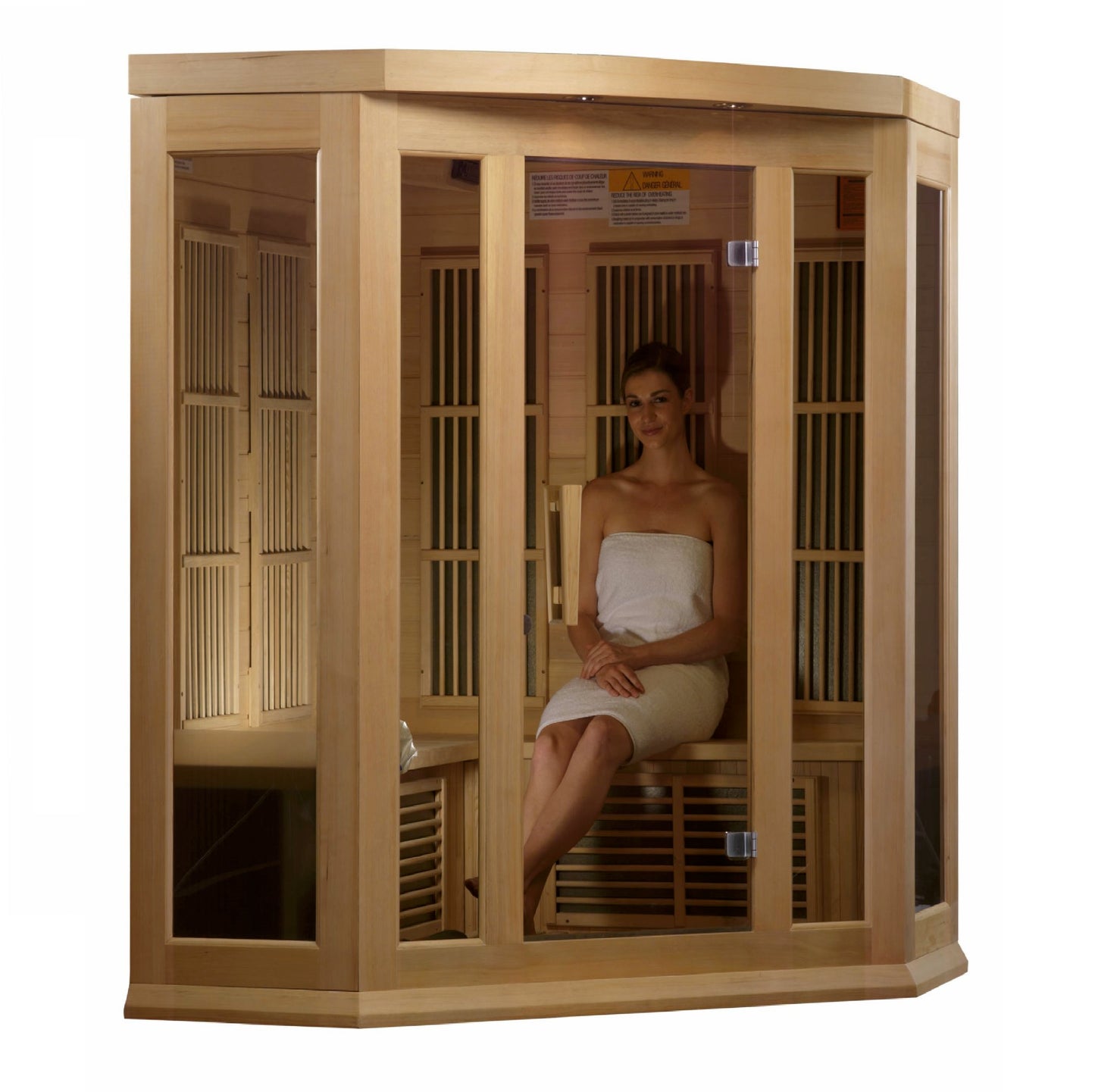 K356-01 Hemlock Low EMF Far IR Sauna 3 Person