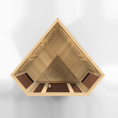 K356-01 Hemlock Low EMF Far IR Sauna 3 Person