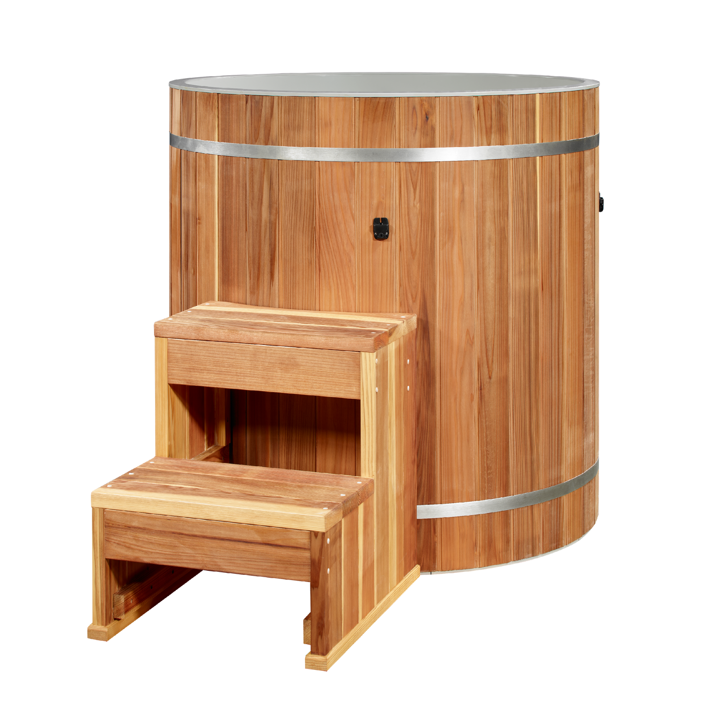 Dynamic Cold Therapy Barrel Spa - Pacific Cedar (Plastic INTERIOR) TUB ONLY