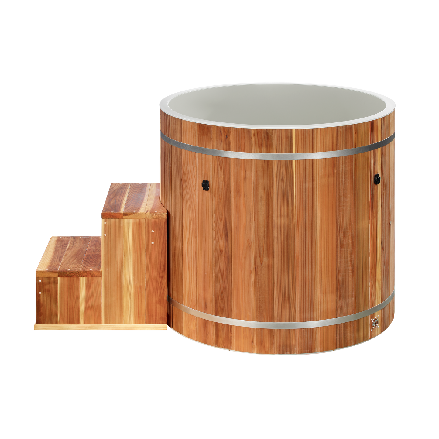 Dynamic Cold Therapy Barrel Spa - Pacific Cedar (Plastic INTERIOR) TUB ONLY