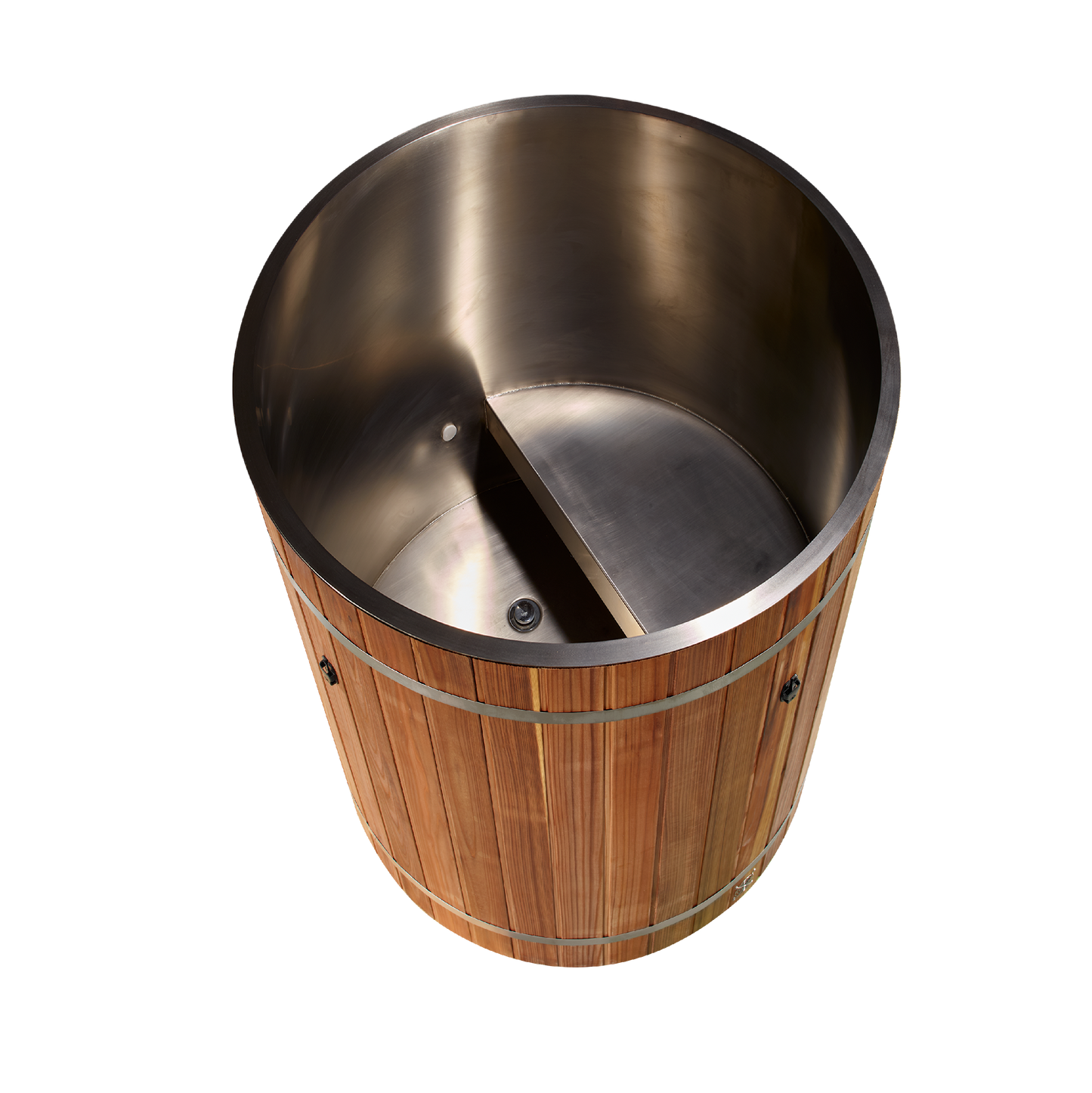 Dynamic Cold Therapy Barrel Spa 304 - Pacific Cedar (Stainless Steel INTERIOR) TUB ONLY