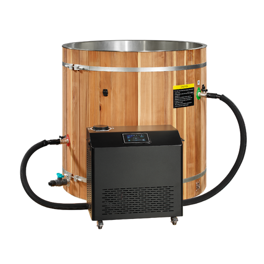Dynamic Cold Therapy Barrel Spa 304 - Pacific Cedar (Stainless Steel INTERIOR) TUB ONLY