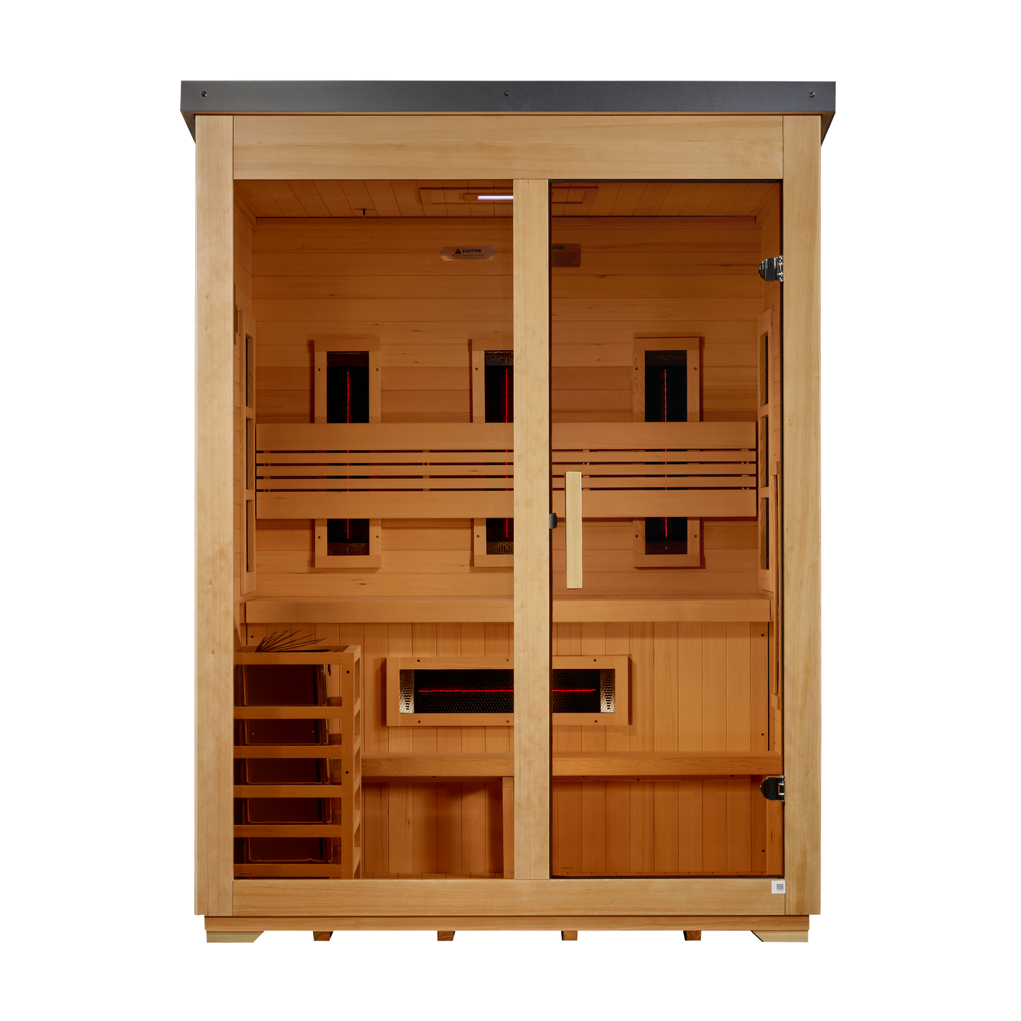 Carinthia 3 Person Hybrid Flat Roof Outdoor Sauna (GDI-8023-01)