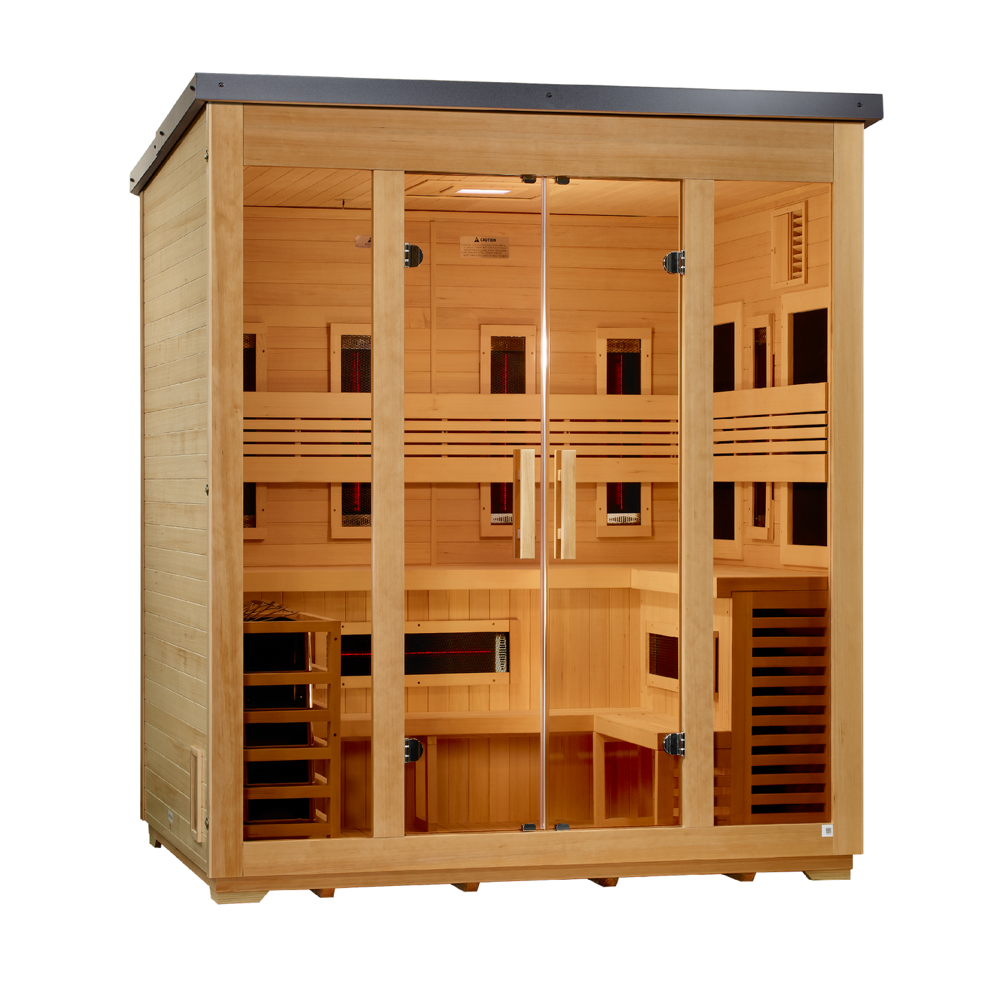 Gargellen 5 Person Hybrid  Flat Roof Outdoor Sauna (GDI-8025-01)