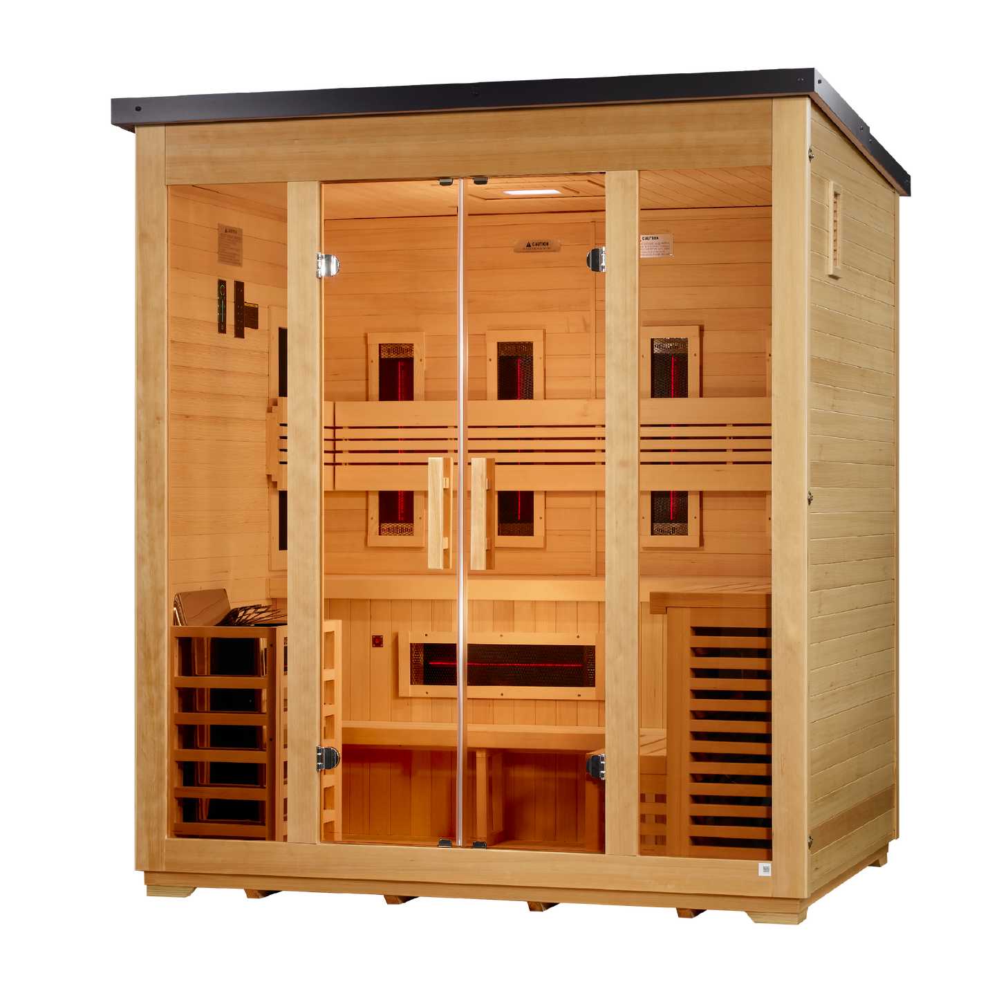 Gargellen 5 Person Hybrid  Flat Roof Outdoor Sauna (GDI-8025-01)